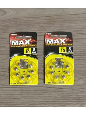 16 CVS Brand MAX Size 10 Hearing Aid Batteries